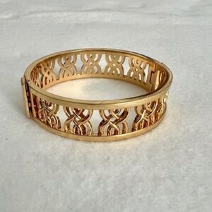 Spartina 449 Gold Plated Hinged Cuff Bracelet